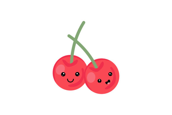 Download The Sweet Cherries Kawaii Illustration - Sweet cherries Collection